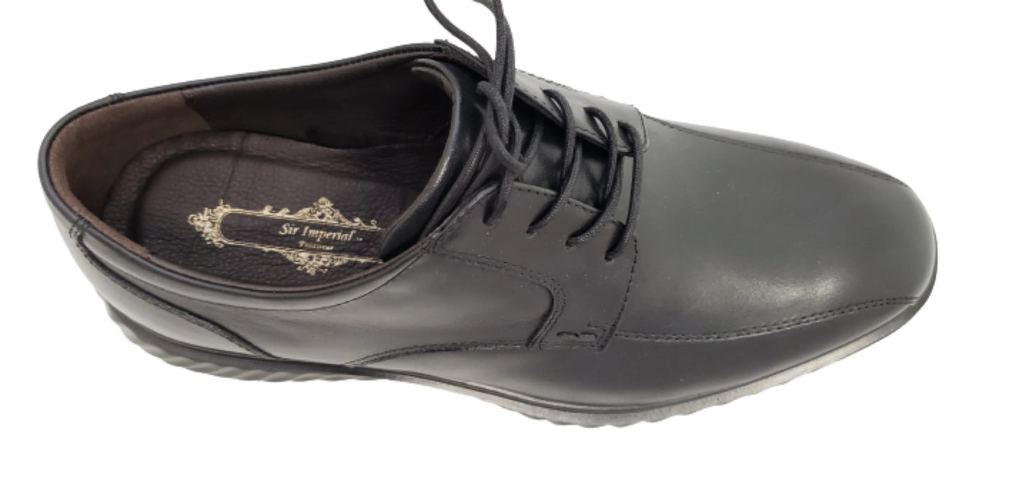 Sir Imperial Men's Black Oxford Bike Toe - 52720