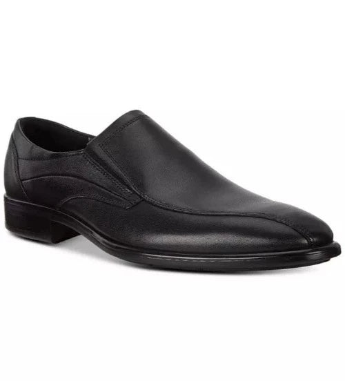 Ecco Citytray Men's Dress Black Slip-On Bike Toe - 512714