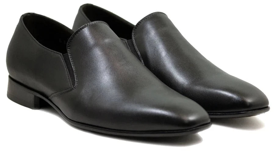 Alfredo Men's Dress Black Slip-On Plain Toe - 351