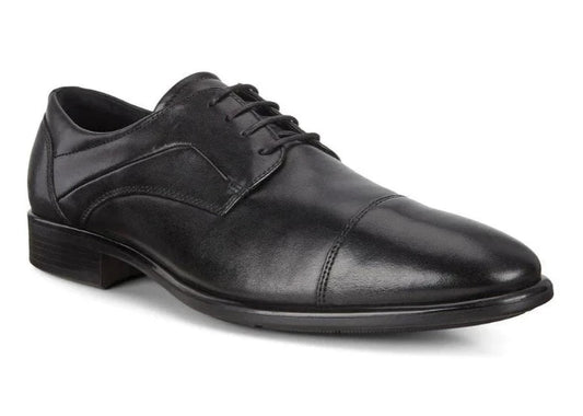 Ecco Citytray Men's Dress Black Oxford Cap Toe - 512704