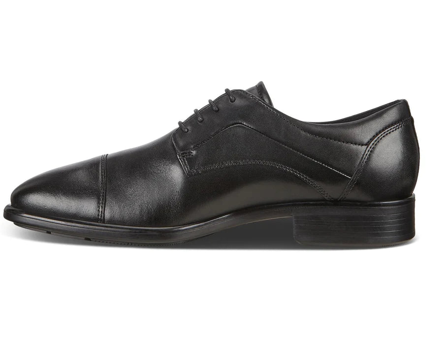 Ecco Citytray Men's Dress Black Oxford Cap Toe - 512704