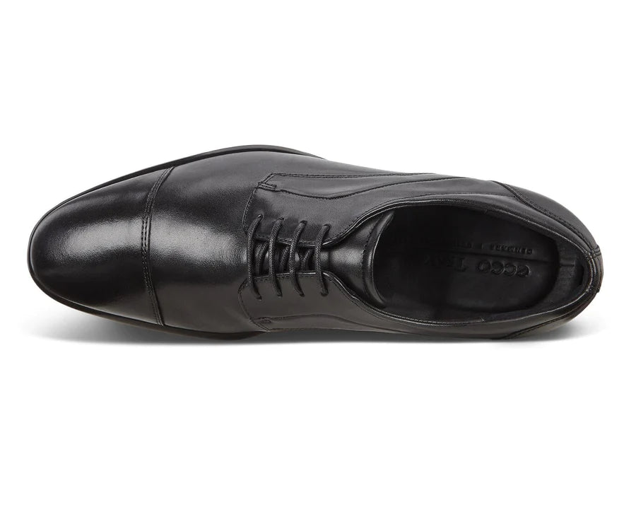 Ecco Citytray Men's Dress Black Oxford Cap Toe - 512704