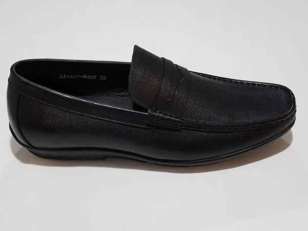 Mario Samello Men's Black Loafer - LX1337-W40B