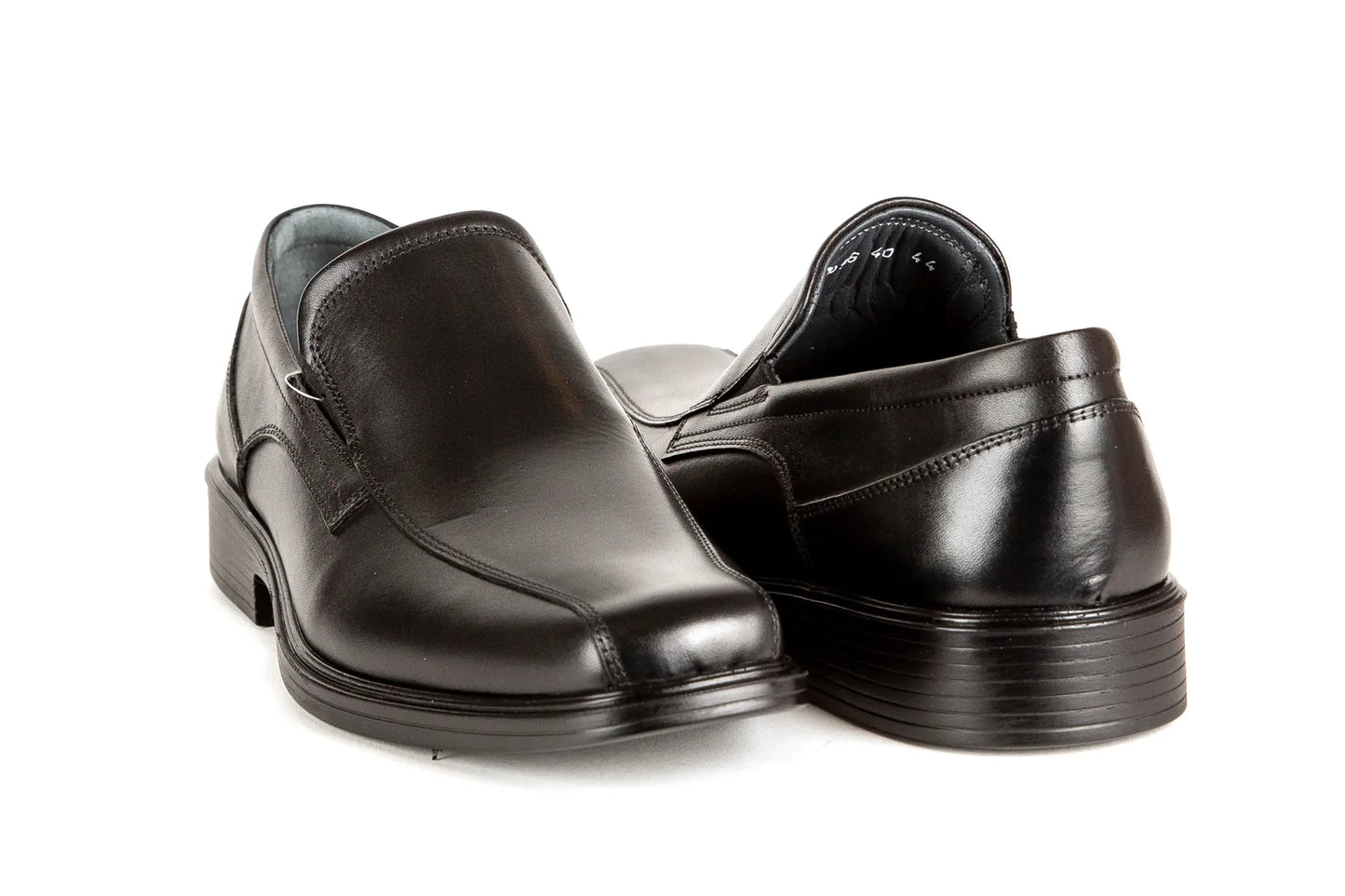 Mirage Comflex Men's Dress Black Slip-On Bike Toe - 7556