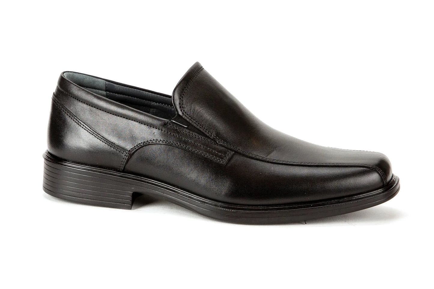 Mirage Comflex Men's Dress Black Slip-On Bike Toe - 7556