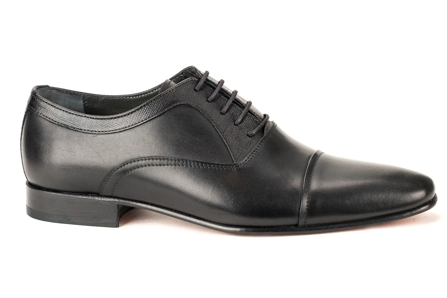 Mirage Men's Dress Black Oxford Cap Toe - 7570