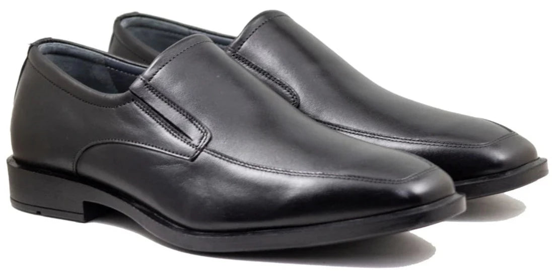 Mirage Comflex Men's Dress Black Slip-On Apron Toe - 8636