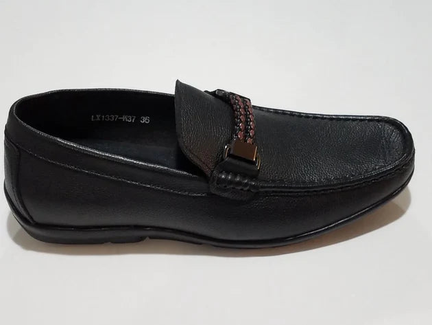 Mario Samello Men's Black Loafer - LX1337-W37