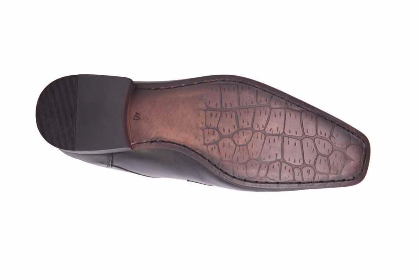 Alfredo Men's Dress Black Slip-On Moc Toe - 0289