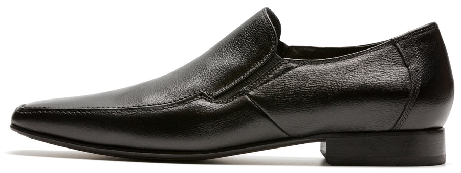 Alfredo Men's Dress Black Slip-On Moc Toe - 0226