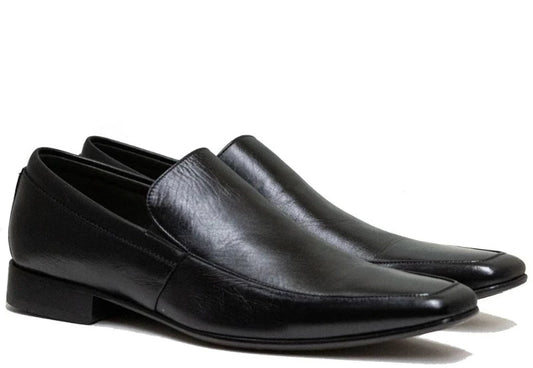 Alfredo Men's Dress Black Slip-On Moc Toe - 322